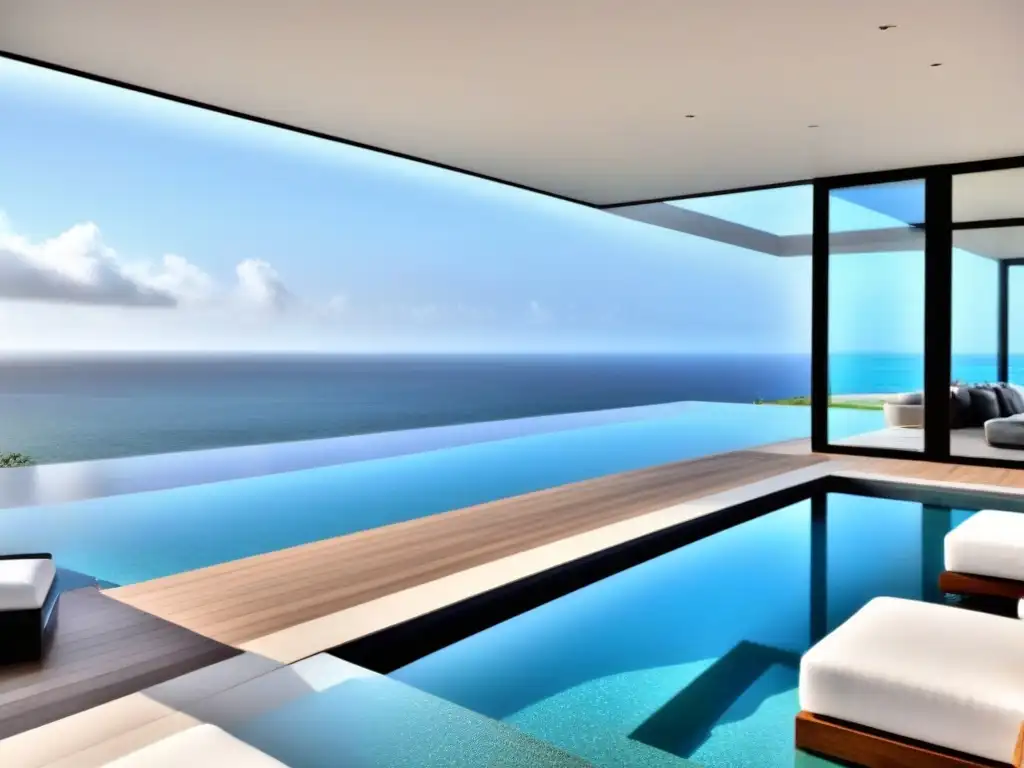Propiedad de lujo frente al mar en Norteamérica: modernidad y elegancia Invertir en segundas residencias Norteamérica: Casa de lujo con vistas al mar, piscina infinita y diseño contemporáneo