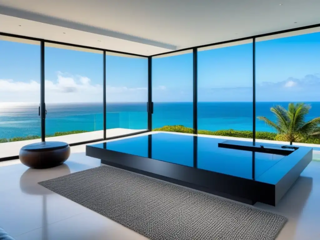 Residencia de lujo frente al mar con ventanales y piscina infinita Invertir en segundas residencias Norteamérica: Mansión de lujo frente al mar con diseño contemporáneo y piscina infinita