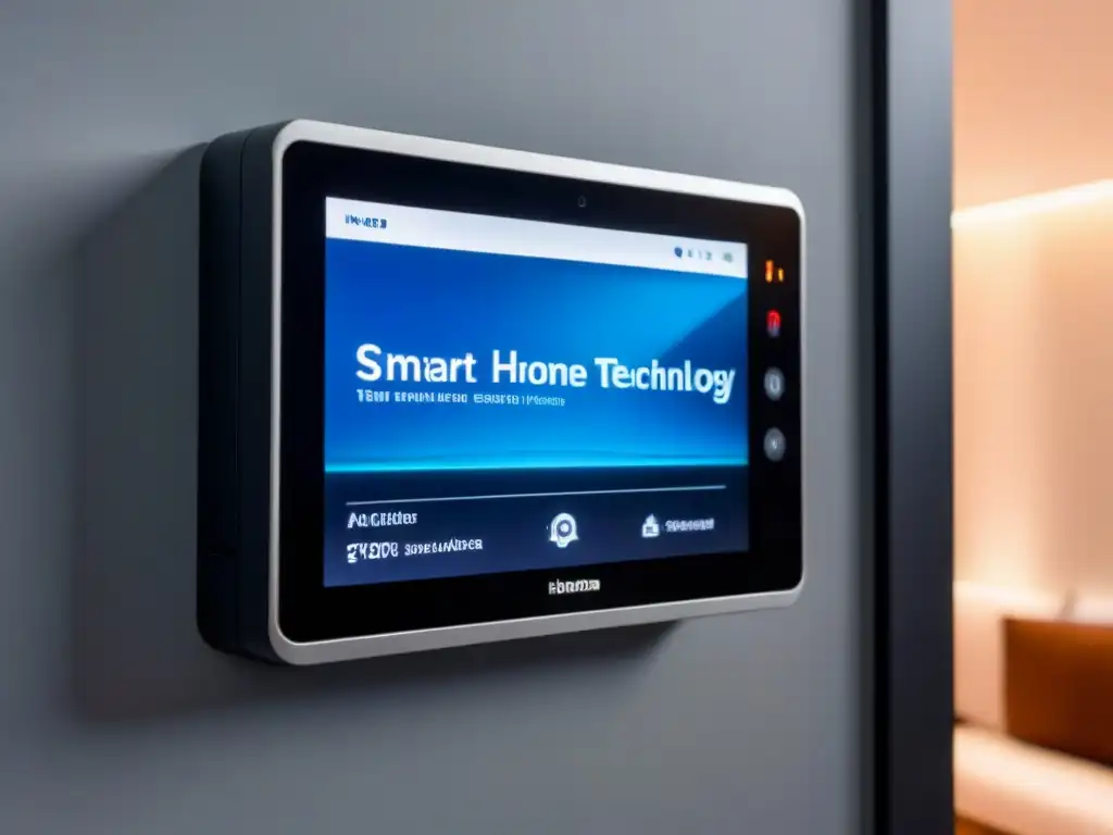 Sistema de seguridad doméstica futurista con tecnología neural avanzada Un sistema de seguridad domiciliaria futurista con tecnología avanzada de redes neuronales, mostrando videovigilancia en tiempo real
