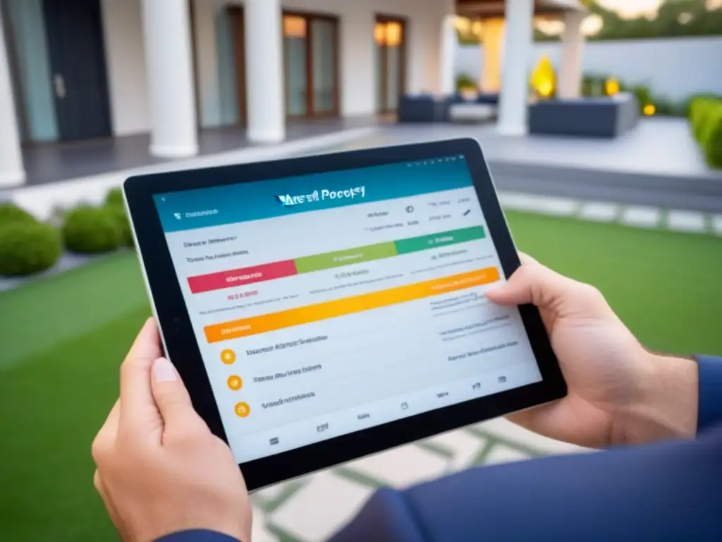 Checklist de mantenimiento para propiedad compartida en resort de lujo Tabla de mantenimiento de propiedades compartidas con diseño profesional y colores vibrantes en lujoso resort