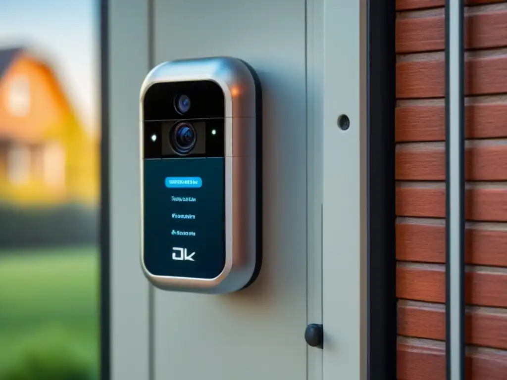 Seguridad residencial de última generación: sensores discretos en ventanas y puertas Tecnología de sensores de seguridad en propiedades: Sistema de seguridad moderno e integrado en el hogar con monitoreo en tiempo real en pantalla HD