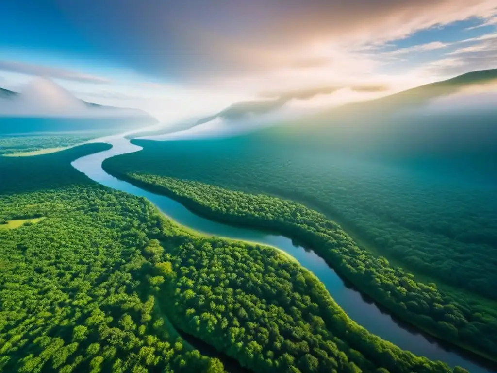 Tierra virgen: bosques verdes y río cristalino Terrenos sin desarrollar valorización internacional: Belleza natural y potencial en paisaje virgen con bosques verdes y río cristalino
