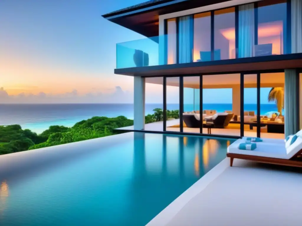 Villa de lujo en playa paradisíaca: exclusividad y relajación Inversión en tiempo compartido en destinos exóticos: Una lujosa villa moderna frente al mar en un paraíso tropical
