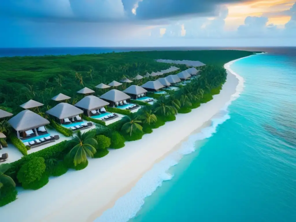 Resort de lujo en el Caribe: exclusividad y relax junto al mar Inversión en tiempo compartido internacional: Resort de lujo en el Caribe con aguas turquesas, palmeras y villas elegantes
