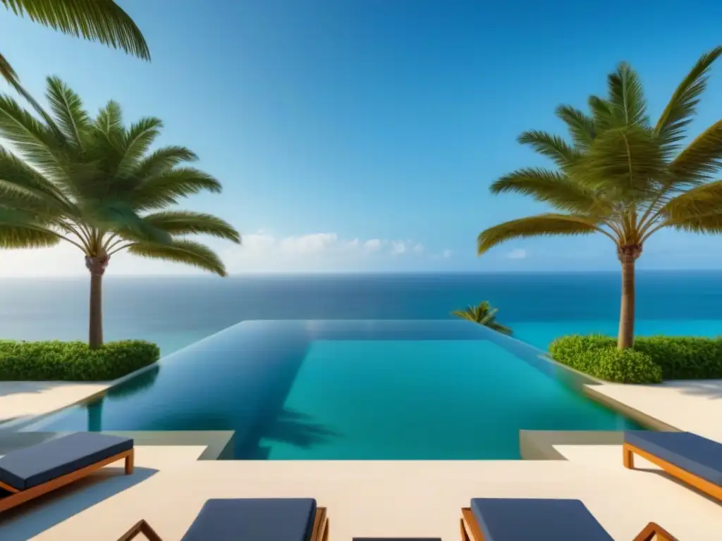 Resort de lujo con piscina infinita en la playa Vender tiempo compartido de lujo en resort exclusivo con piscina infinita y playa paradisíaca