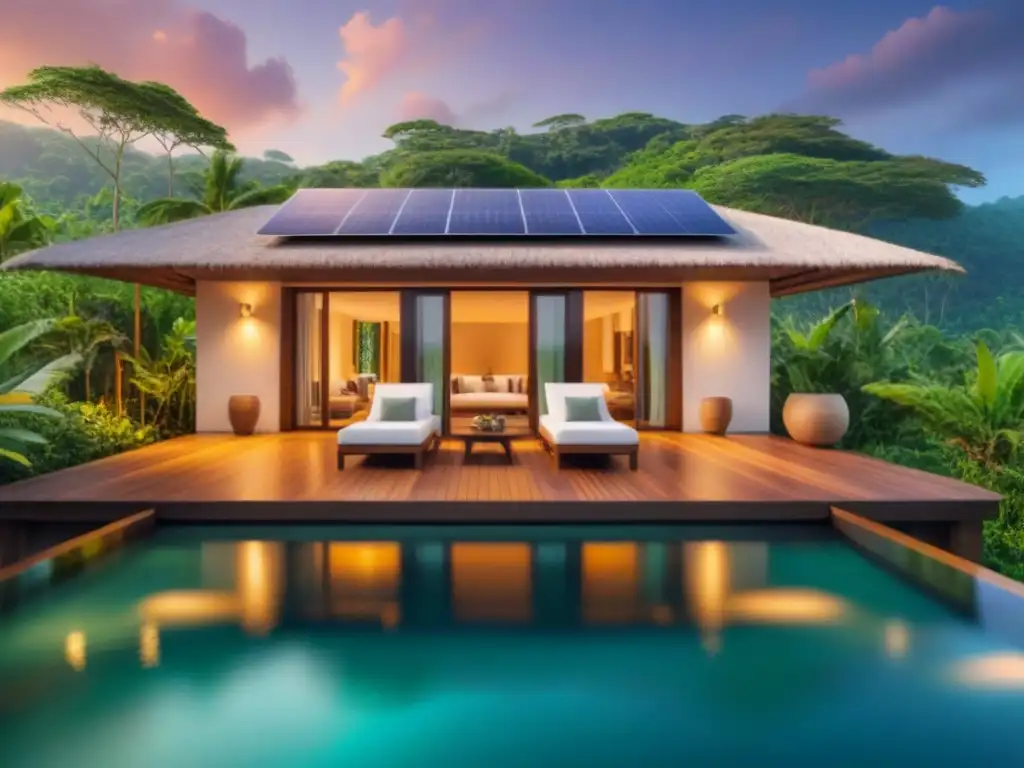 Villa ecológica de lujo en paraíso tropical Invertir en tiempo compartido sostenible: Villa eco en paraíso tropical, con piscina infinita y energía solar