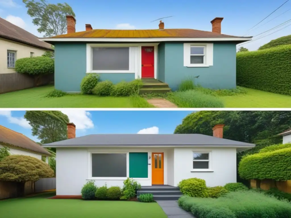 Transformación de casa: de deteriorada a moderna Transformaciones propiedades valor mercado: de decadente a moderna, esta casa renovada muestra un cambio impactante y lucrativo