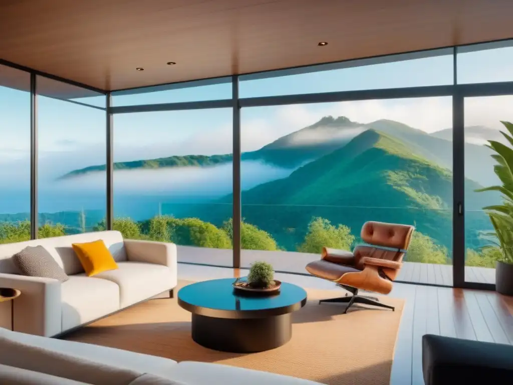 Refugio de lujo en la montaña: escapada contemporánea de ensueño Vacacional de lujo en la montaña, con ventanales y terraza panorámica