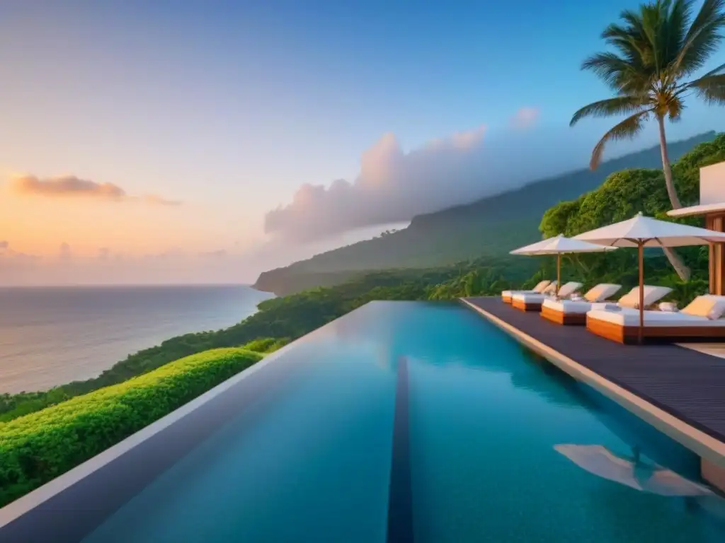 Villa de lujo con piscina infinita frente al mar Villa vacacional de lujo con piscina infinita y vista al mar, estrategias de posicionamiento villas vacacionales