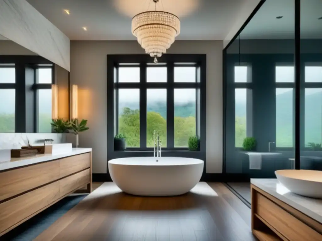 Renovación lujosa de baño con mármol y diseño contemporáneo Renovación de baño aumenta valor propiedad con diseño lujoso y moderno en mármol, bañera independiente y ducha de vidrio