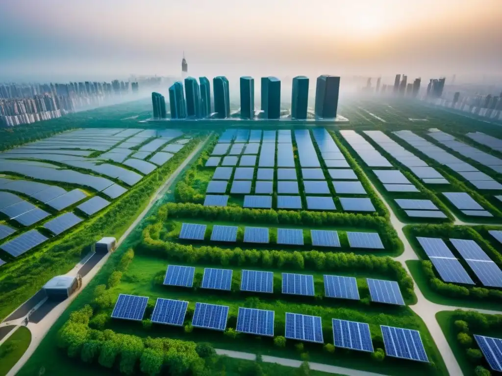 Metrópolis del futuro: arquitectura sostenible y tecnología avanzada En la vanguardia: Ciudad futurista con viviendas innovadoras en países líderes políticas innovadoras vivienda