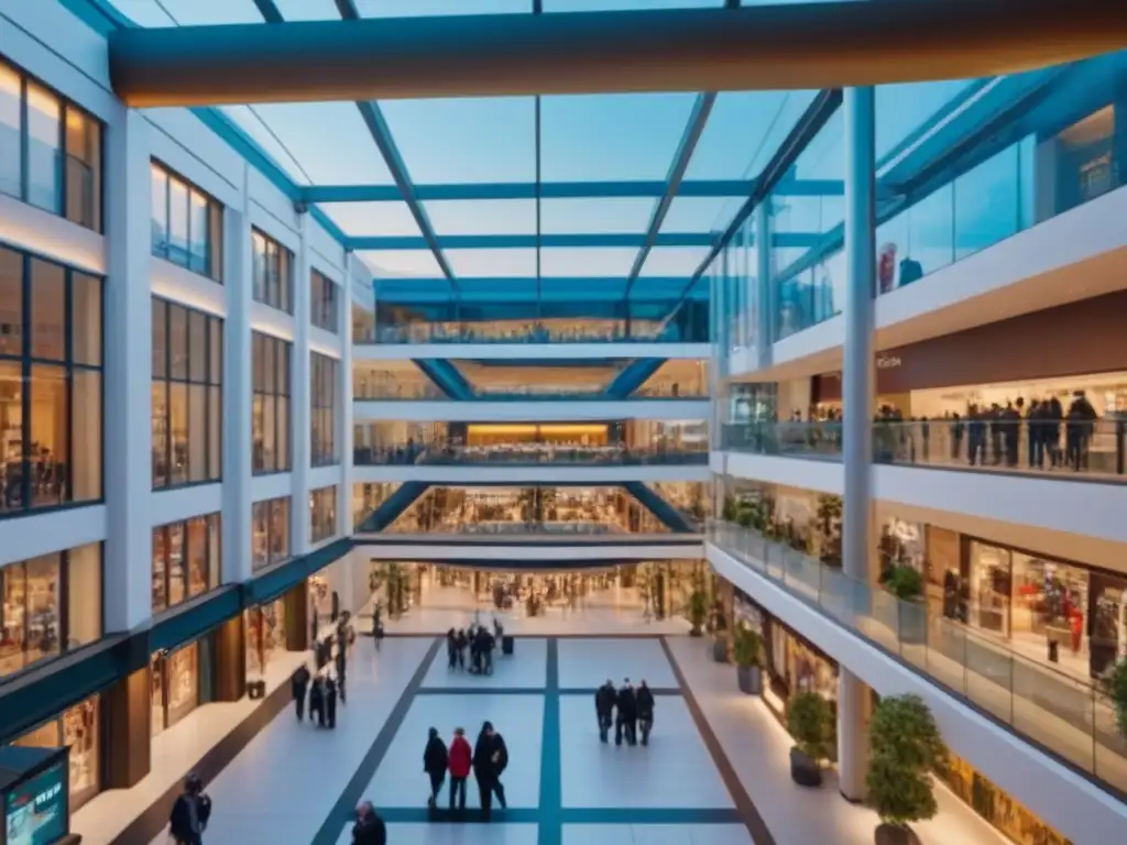 Centro comercial internacional: éxito y diversidad en un ambiente vibrante Un vibrante centro comercial internacional, reflejo de éxito y oportunidad en el mercado de inversión de centros comerciales