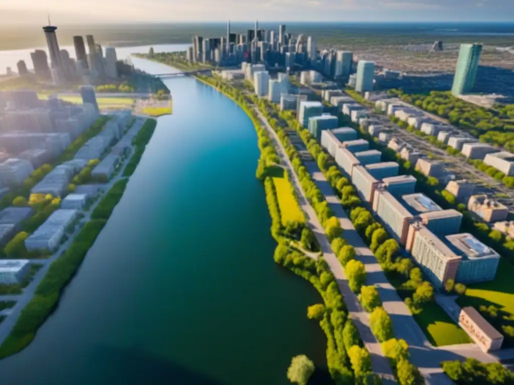 Vibrante ciudad canadiense: paisaje urbano diverso y moderno Vibrante ciudad canadiense con impacto inmigración mercado inmobiliario Canadá