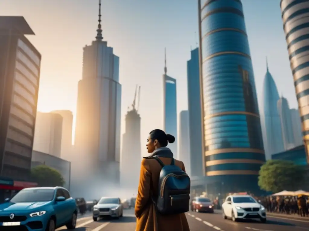 Cityscape emergente: arquitectura tradicional y moderna en vibrante mercado Vibrante ciudad emergente con impacto políticas vivienda inversión inmobiliaria