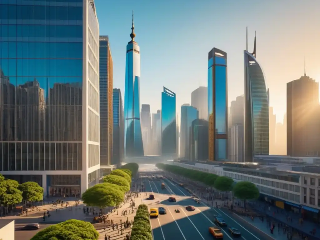 Horizonte urbano emergente: mercado vibrante en 2023 Vibrante ciudad emergente en mercados inmobiliarios internacionales emergentes 2023