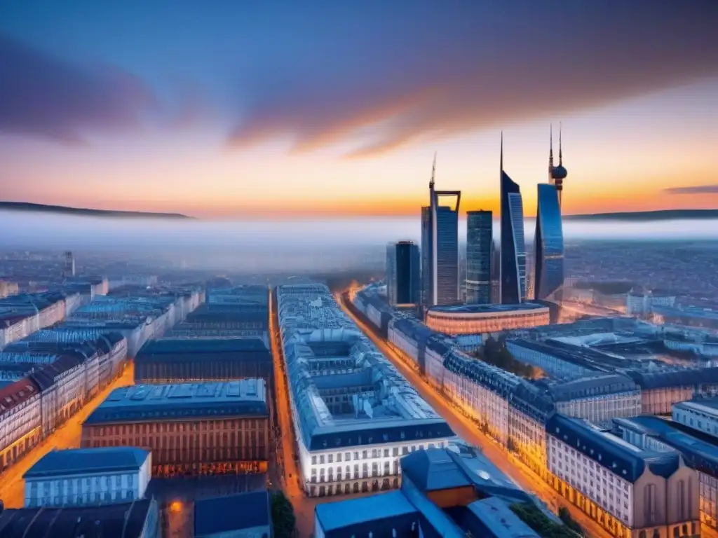 Horizonte urbano en Europa del Este: modernidad y tradición Vibrante ciudad de Europa del Este, fusionando modernidad y historia en un escenario de crecimiento y oportunidad en inversiones inmobiliarias