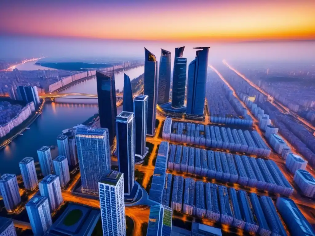 Horizonte futurista: la transformación urbana en Europa del Este Vibrante ciudad futurista en Europa del Este: mercadoinmobiliario Europa del Este