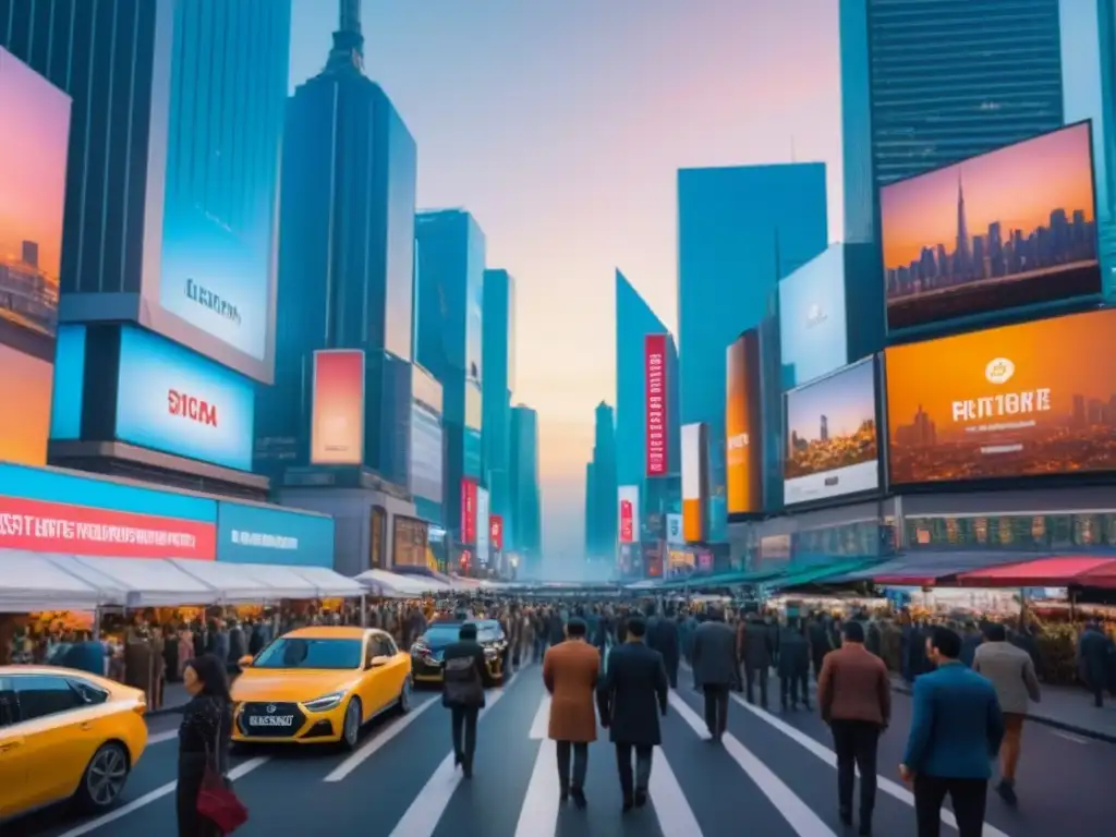 Oportunidades de inversión inmobiliaria global: ciudad futurista en 8k Vibrante ciudad global con rascacielos y oportunidades para inversionistas globales mercado inmobiliario internacional