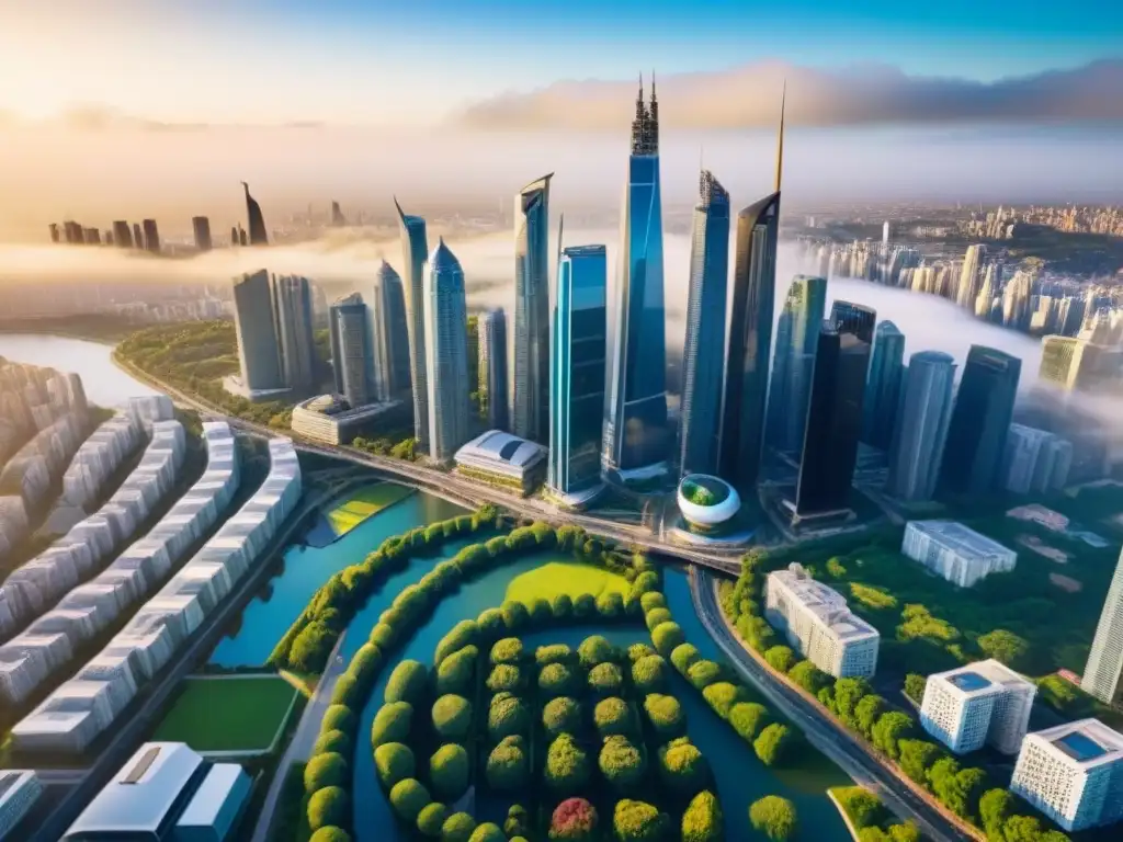 Real Estate: Oportunidades para Millennials en la ciudad global Vibrante ciudad para Millennials: inversión inmobiliaria internacional en modernos rascacielos y espacios verdes