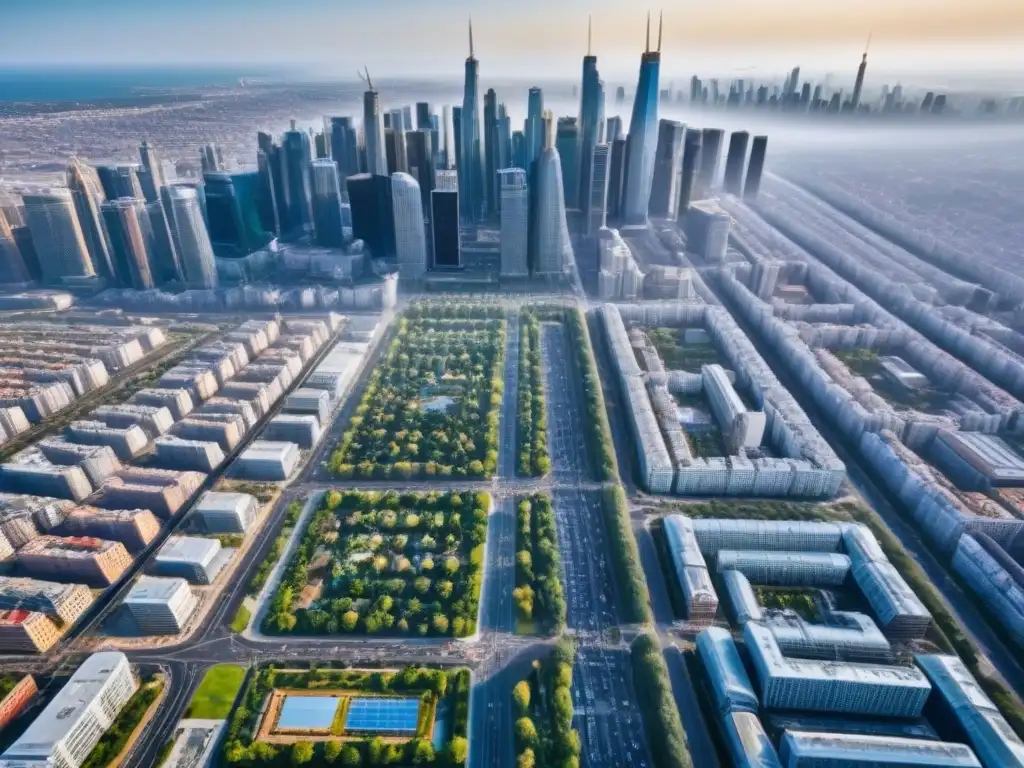 Metrópolis en Crecimiento: Oportunidades en Mercado Inmobiliario Vibrante ciudad en mercado inmobiliario emergente, reflejando crecimiento y oportunidad