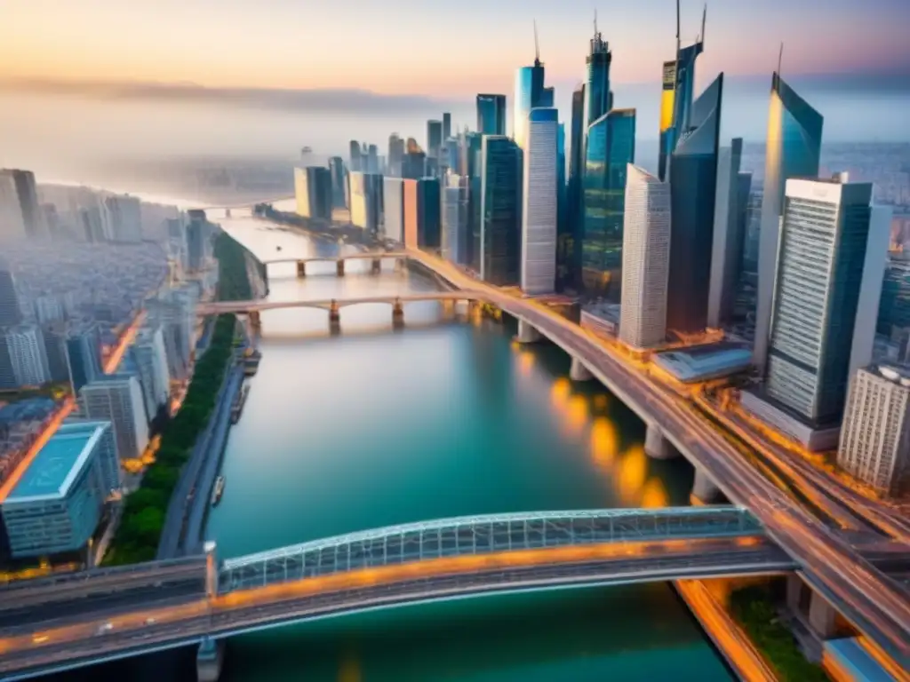 Metrópolis vibrante: oportunidades de inversión inmobiliaria Vibrante ciudad de mercados emergentes, reflejando crecimiento e inversión inmobiliaria internacional