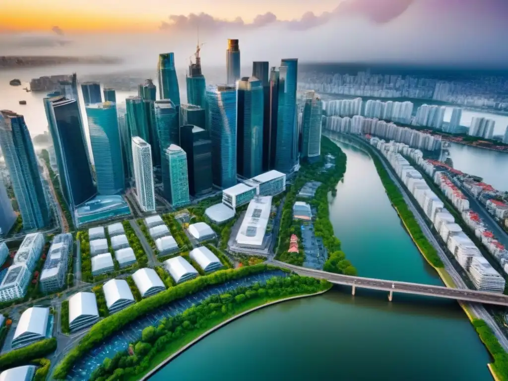 Metrópolis cosmopolita: Atractivo mercado inmobiliario en ciudad vibrante Vibrante ciudad con propiedades extranjero invertir para Millennials, rascacielos modernos y naturaleza exuberante