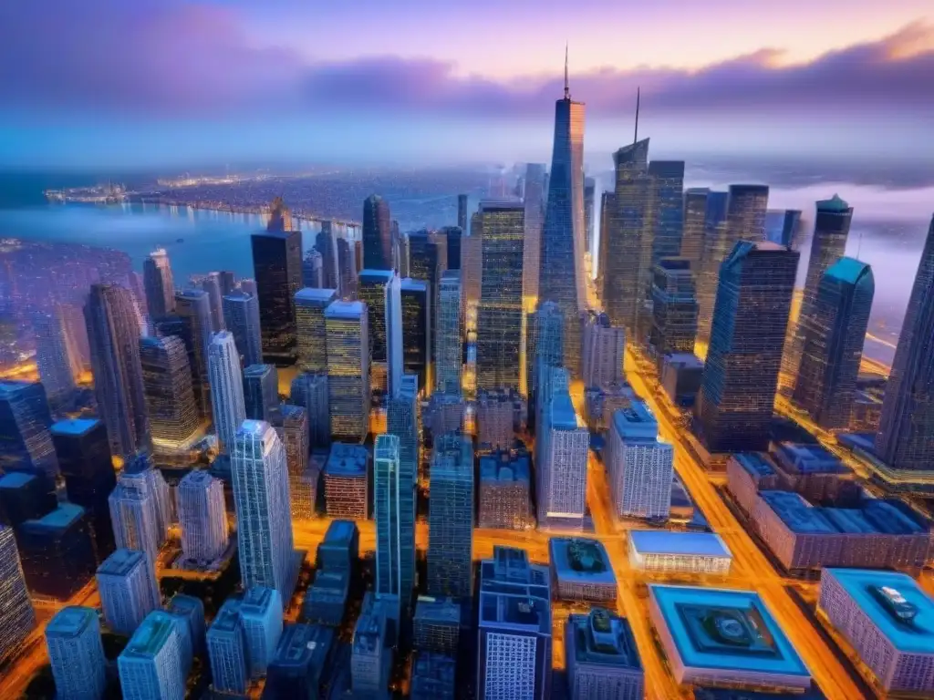 Metrópolis vibrante: oportunidades de inversión en Norteamérica Vibrante ciudad en Norteamérica, reflejo de inversión inmobiliaria y turismo