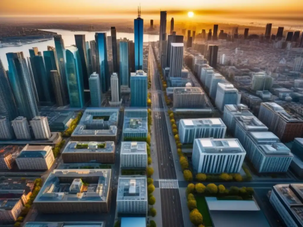 Skyline vibrante: Oportunidades de inversión en la ciudad Vibrante ciudad con riesgos y oportunidades en inversiones inmobiliarias