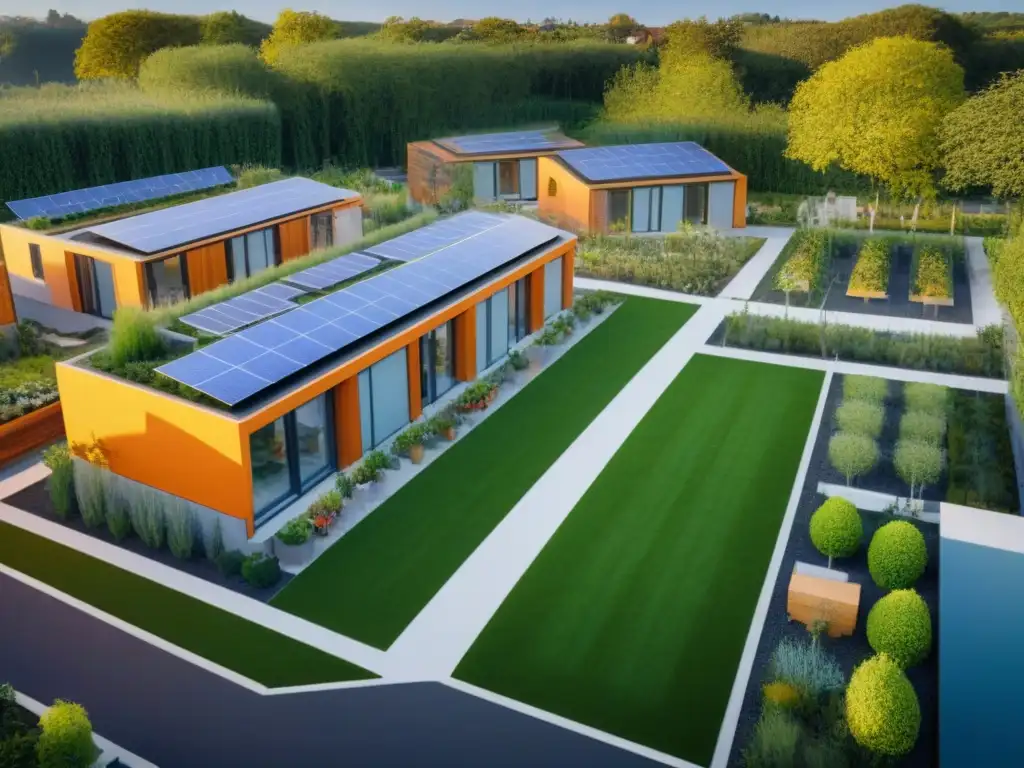 Innovador cohousing: comunidad sostenible y vibrante Un vibrante cohousing con innovación global en diseño arquitectónico y estilo de vida sostenible