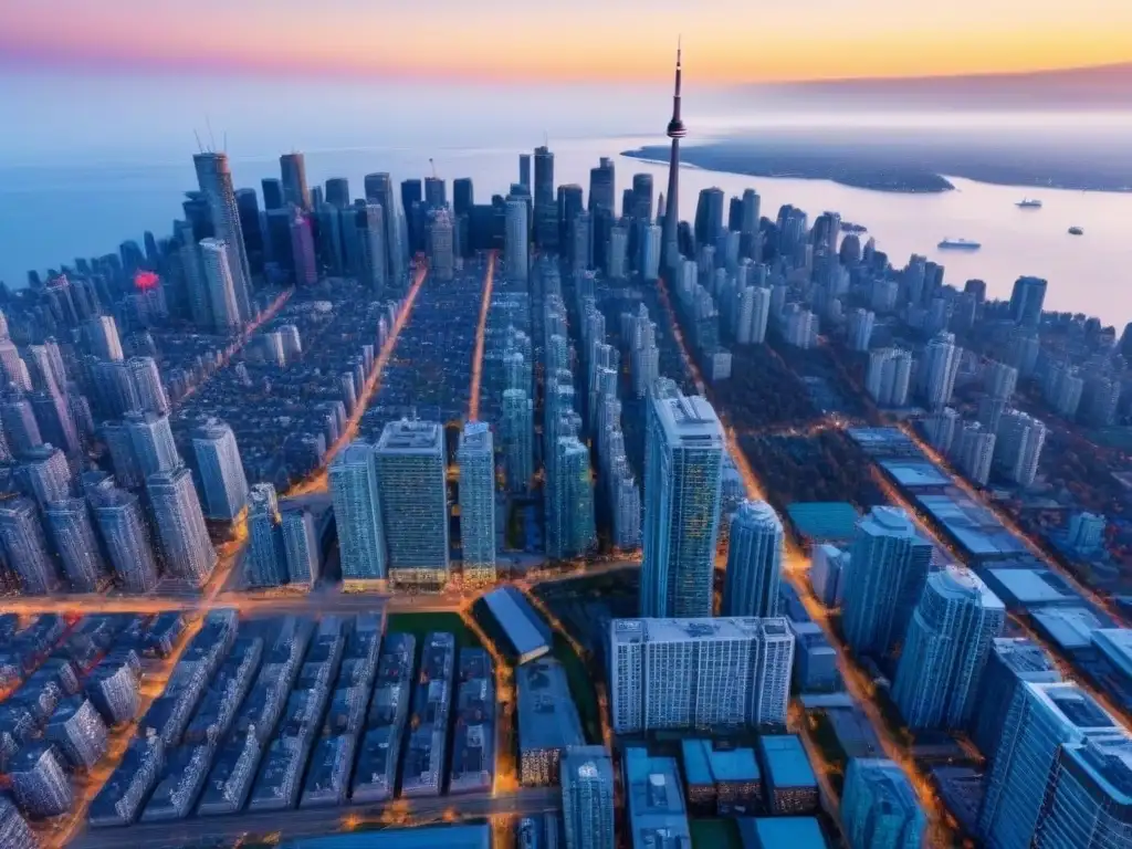 Metrópolis y nuevos mercados inmobiliarios en Canadá Vibrante contraste: rascacielos icónicos de Toronto y Vancouver frente a mercados inmobiliarios emergentes en Canadá