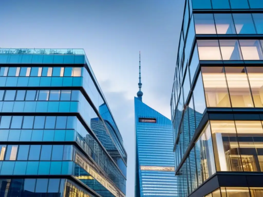 Edificio moderno en Europa del Este: potencial inmobiliario Un vibrante edificio de oficinas en Europa del Este, reflejando el mercado inmobiliario de la región