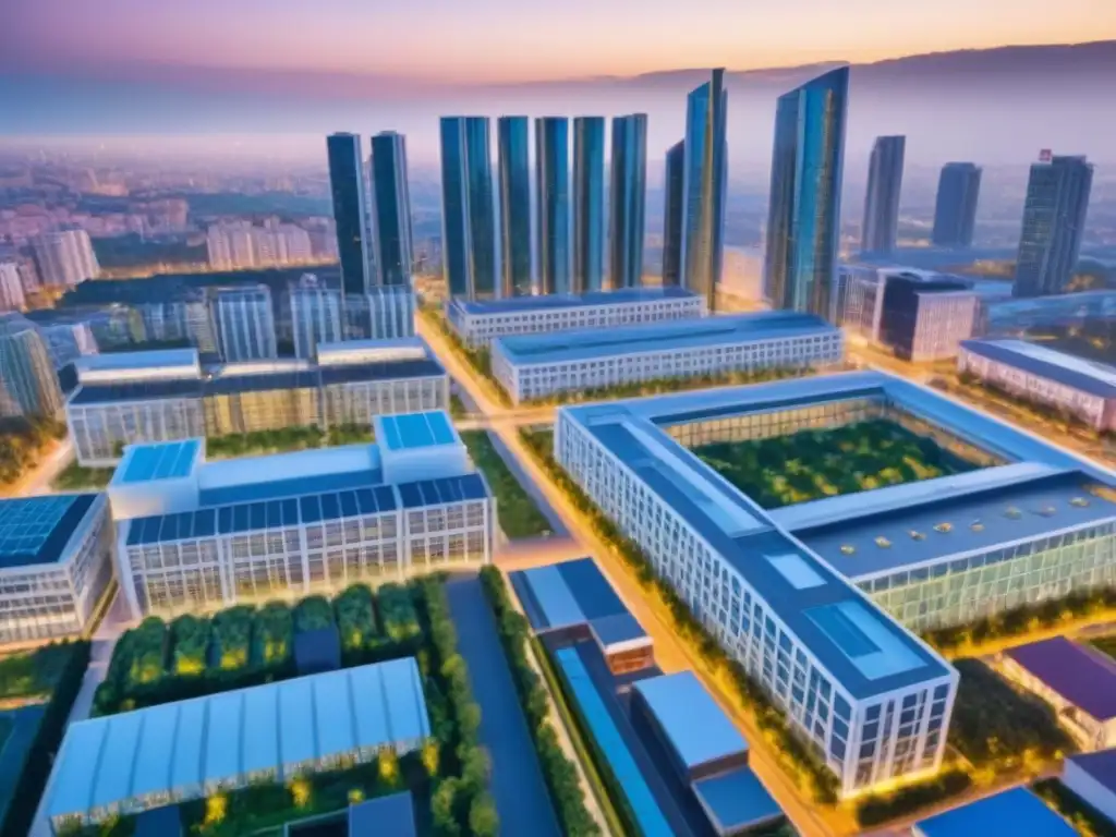 Arquitectura comercial global: Edificios modernos en distintas ciudades Vibrante escena urbana con propiedades comerciales internacionales modernas y diversas