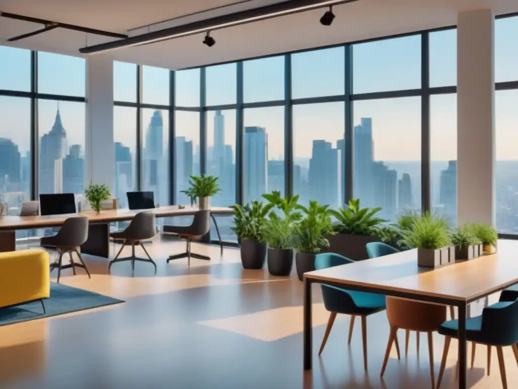 Coworking urbano de vanguardia: diversidad y colaboración Un vibrante espacio coworking en ubicación estratégica potencia la rentabilidad y la creatividad