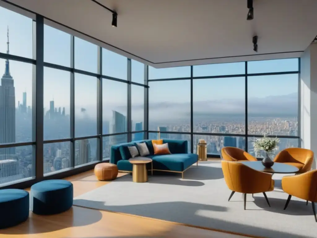Espacio de coworking de lujo para eventos y networking en 8k Un vibrante espacio de coworking para eventos y networking con estrategias inversión mercado inmobiliario internacional