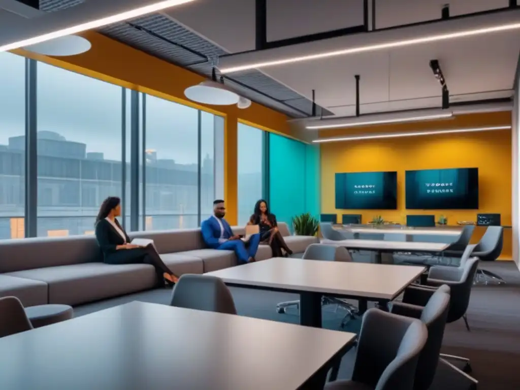 Un vibrante espacio de coworking internacional que refleja rentabilidad y creatividad