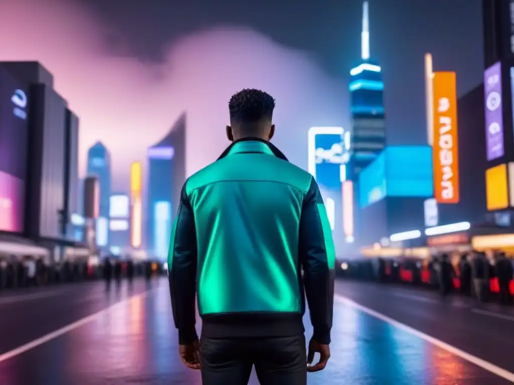 Vibrante metrópolis futurista con inversiones inmobiliarias inteligencia artificial