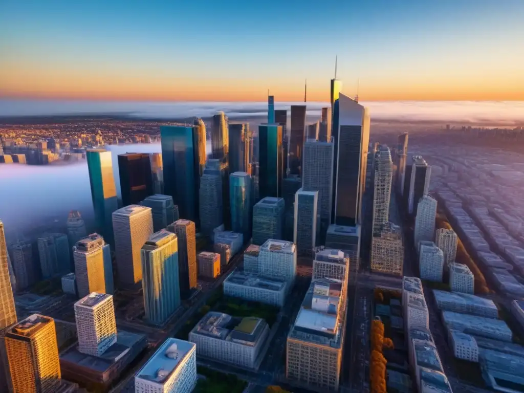 Descubre el vibrante mercado inmobiliario internacional en una vista aérea detallada, maximizando ganancias