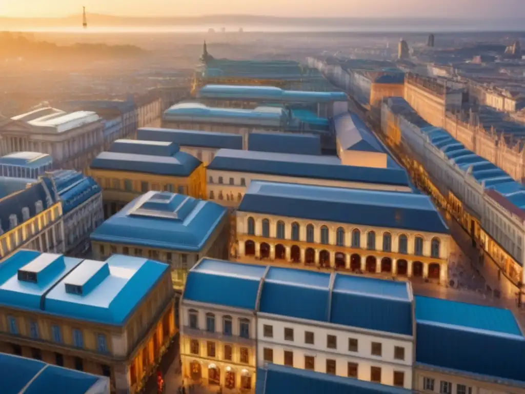 Cityscape vibrante: historia y modernidad en armonía Un vibrante paisaje urbano con oportunidades inmobiliarias en ciudades de revitalización