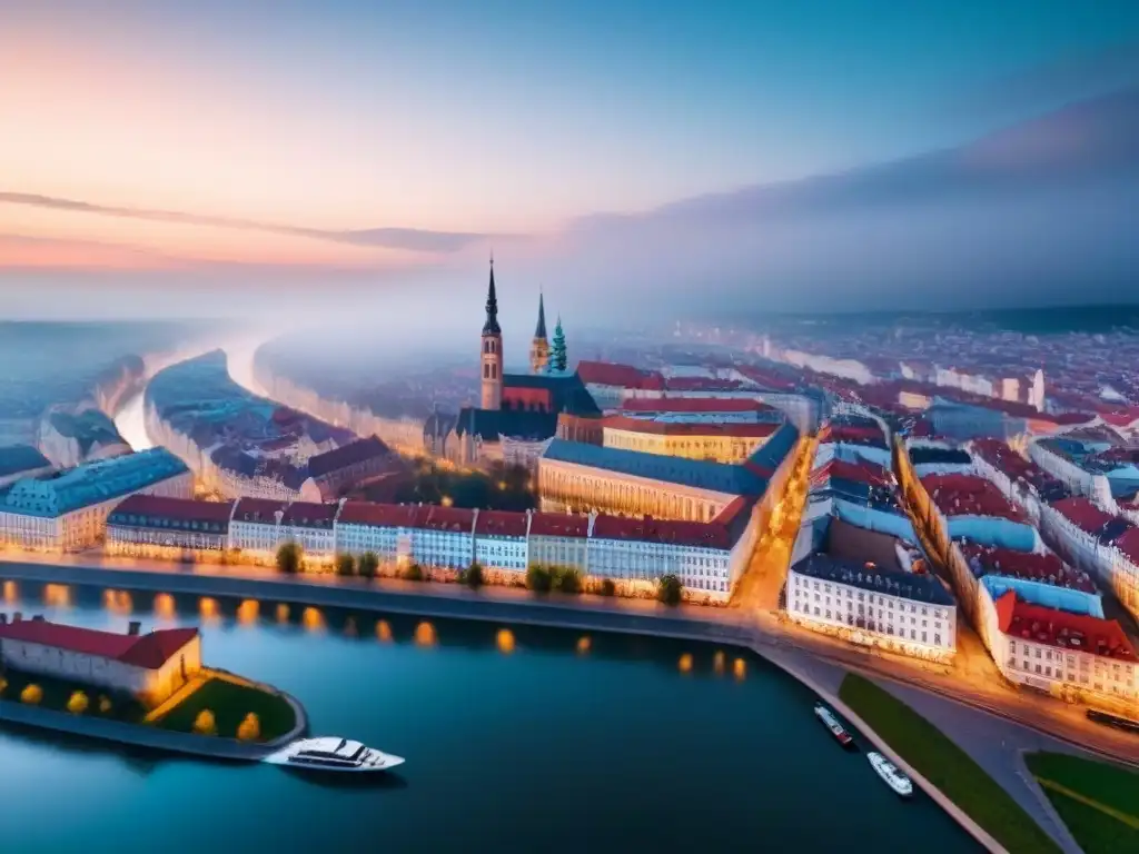 Panorama urbano: modernidad y tradición en Europa del Este Vibrante panorama urbano en Europa del Este, reflejando la oferta y demanda inmobiliaria
