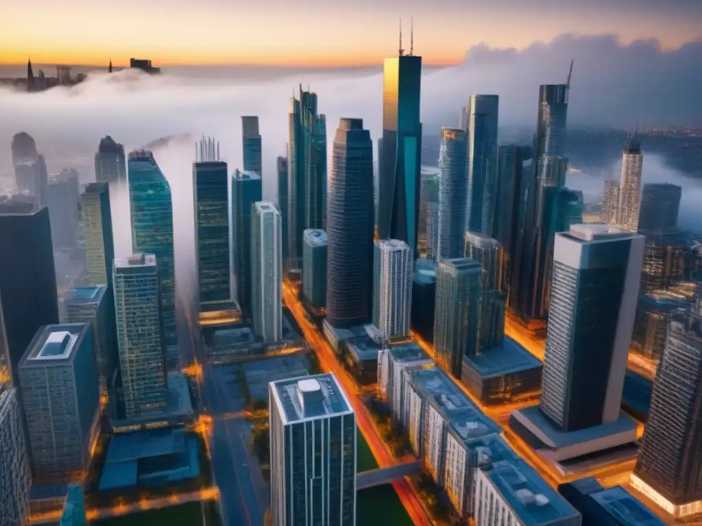 Metrópolis diversa: impacto de la migración interna en el mercado inmobiliario Vida urbana vibrante con diversidad étnica y arquitectura moderna, reflejando el impacto de la migración interna en el mercado inmobiliario