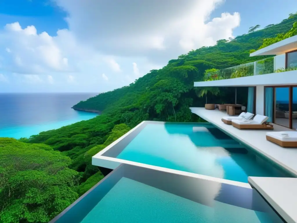 Exclusiva villa de lujo en acantilado con vistas al mar Villa de lujo en acantilado con piscina infinita y vistas al mar, tendencias alquileres vacacionales internacionales