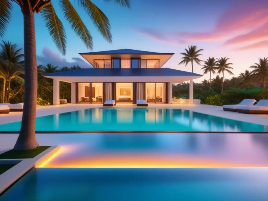 Villa de lujo frente al mar en paraíso exótico Villa de lujo en destino exótico con vista al mar y piscina infinita, ideal para inversión tiempo compartido destinos exóticos