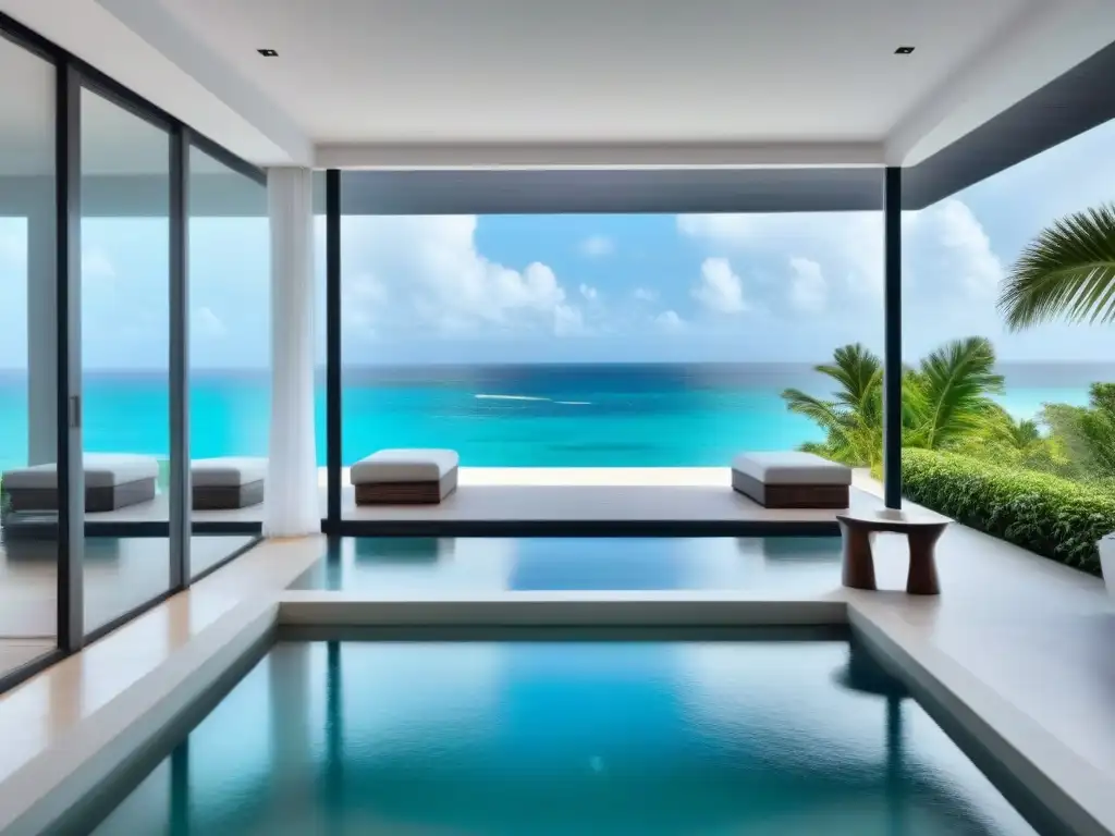 Villa de lujo frente a la playa en el Caribe: diseño moderno con vistas al mar Villa de lujo frente a la playa en el Caribe con diseño moderno y vistas al mar, ideal para hipotecas para extranjeros en el Caribe