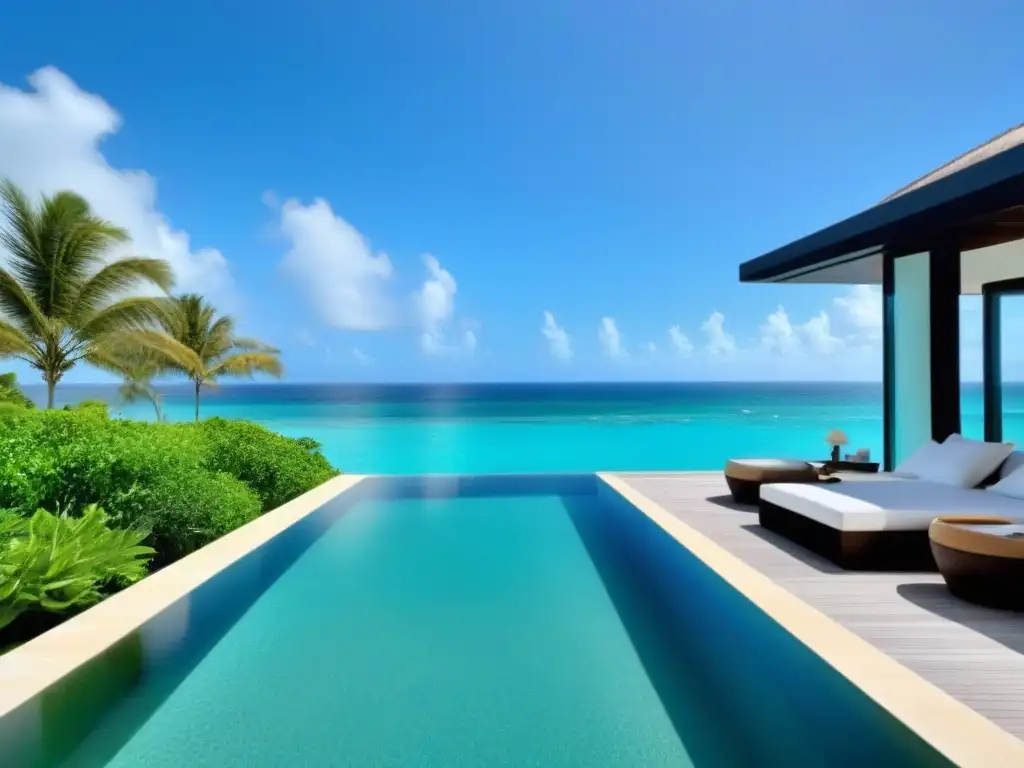 Villa de lujo frente al mar en el Caribe Villa de lujo frente al mar en el Caribe, con diseño moderno y vistas panorámicas