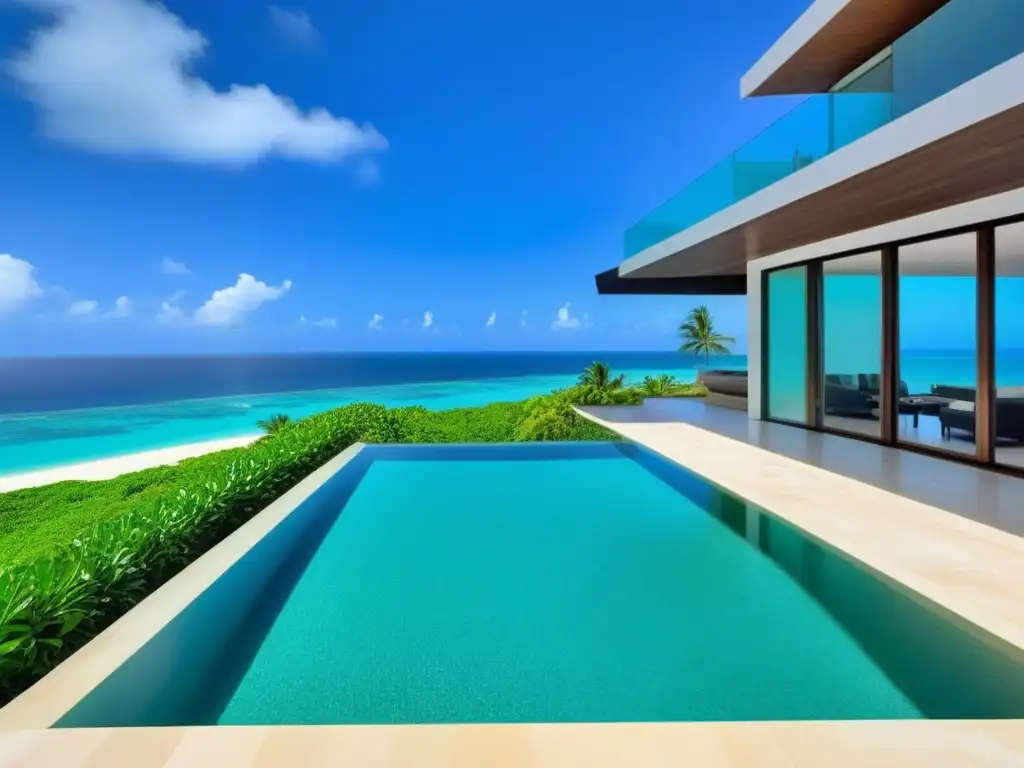 Villa de lujo frente al mar en paraíso exótico Villa de lujo frente al mar en ubicación exótica, con arquitectura moderna, piscina infinity y jardines tropicales