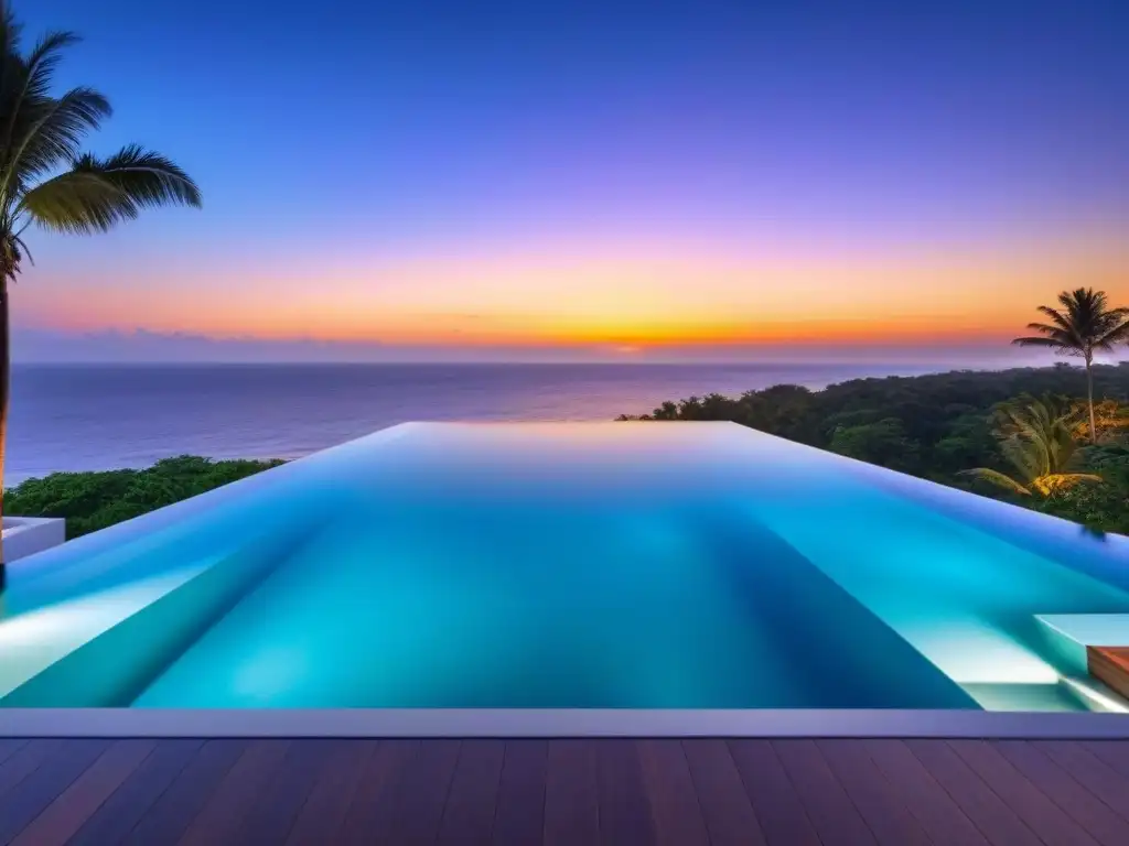 Villa de lujo frente al mar: diseño moderno y vistas impresionantes Villa de lujo frente al mar con ventanales, piscina infinita y decoración elegante