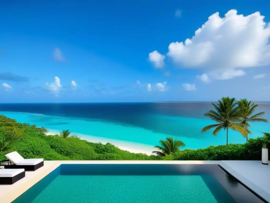 Villa de lujo frente al mar en el Caribe: inversión exclusiva y rentable Villa de lujo frente al mar en el Caribe con vista panorámica al agua turquesa, rodeada de palmeras y playas blancas