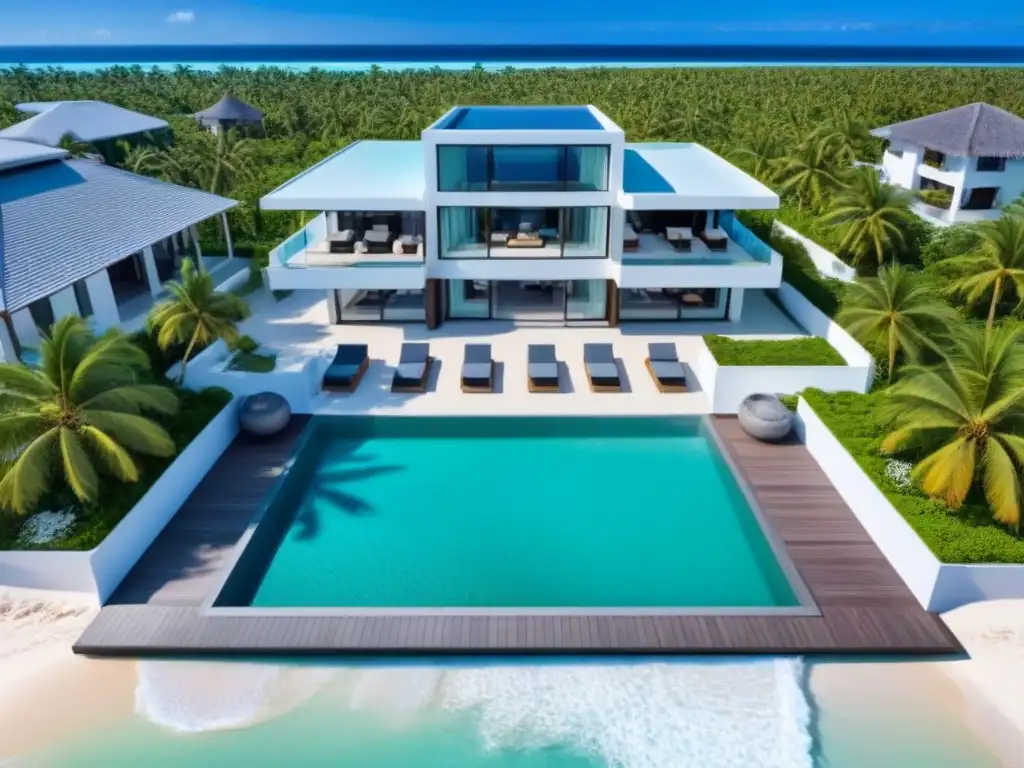 Villa de lujo frente al mar: paraísos turquesa y modernidad Villa de lujo con piscina infinita privada y vistas al mar, ideal para reinvertir ganancias tiempo compartido venta
