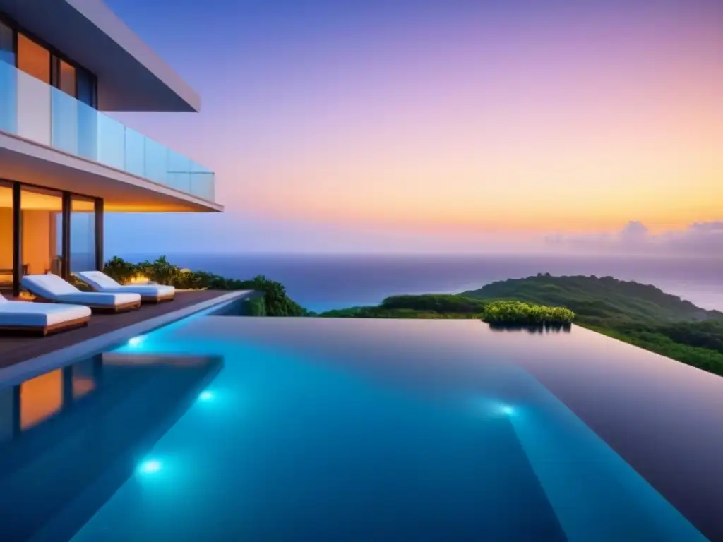 Villa de lujo con vista al mar: elegancia y exclusividad Villa de lujo con vistas al mar, diseño moderno y jardín exuberante