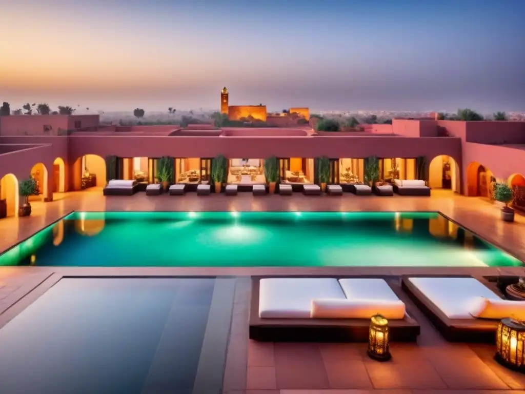 Villa de lujo con vistas panorámicas en Marrakech Villa de lujo con vistas a Marrakech